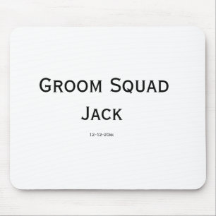 Alfombrilla De Ratón personalized simple monogram add your name wedding