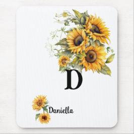 Alfombrilla De Ratón Personalized Sunflower Mousepad