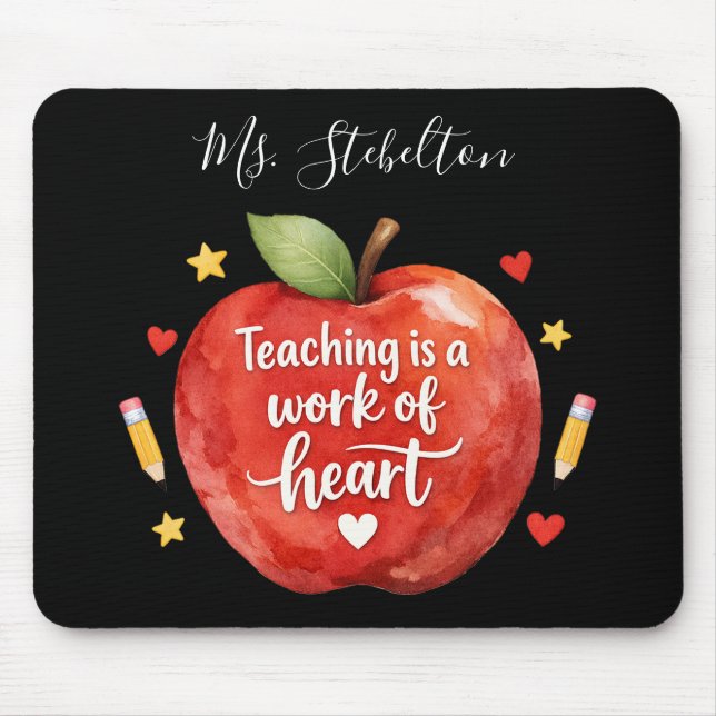 Alfombrilla De Ratón Personalized Teacher Appreciation Mouse Pad (Frente)