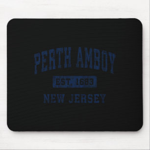 Alfombrilla De Ratón Perth Amboy Nueva Jersey Nj Vintage Establecido Co
