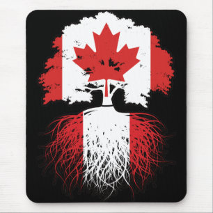Alfombrilla De Ratón Perú Canadiense Peruano Canadá Raíces del Árbol Ba