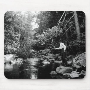 Alfombrilla De Ratón Pesca con mosca de Adirondack