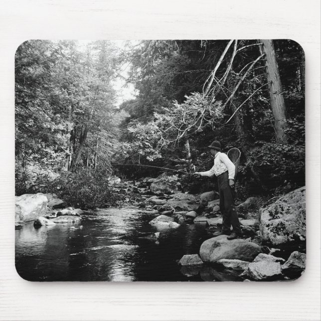 Alfombrilla De Ratón Pesca con mosca de Adirondack (Frente)