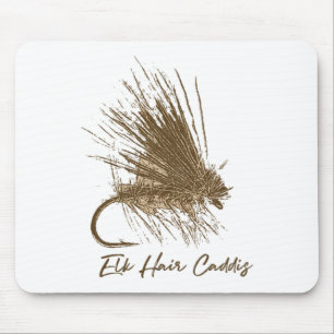 Alfombrilla De Ratón Pesca con Mosca Dibujo Antiguo Caddis de Pelo de A