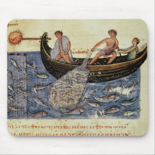 Alfombrilla De Ratón Pesca con una red