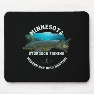 Alfombrilla De Ratón Pesca de esturión en Minnesota, caza de dinosaurio