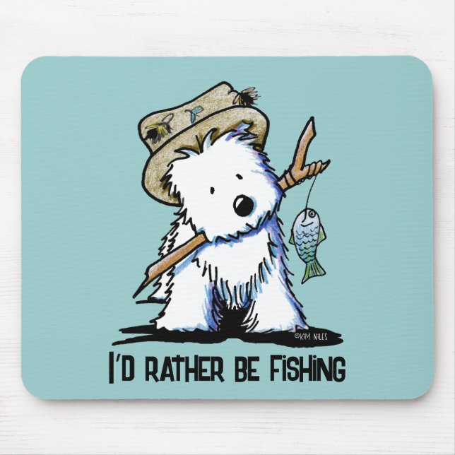 Alfombrilla De Ratón Pesca de Mousepad Occidental (Frente)