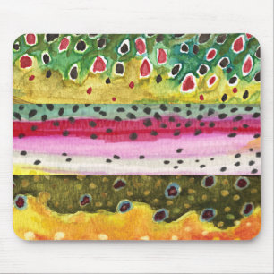 Alfombrilla De Ratón Pesca de pescadores de trucha