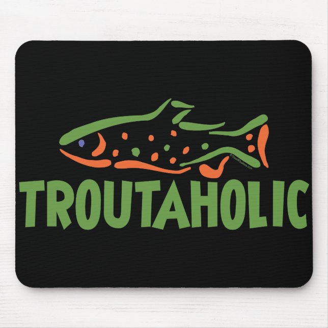 Alfombrilla De Ratón Pesca de pescadores de trucha (Frente)