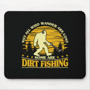 Alfombrilla De Ratón Pesca de tierra de pies gigantes Metalizado detecc