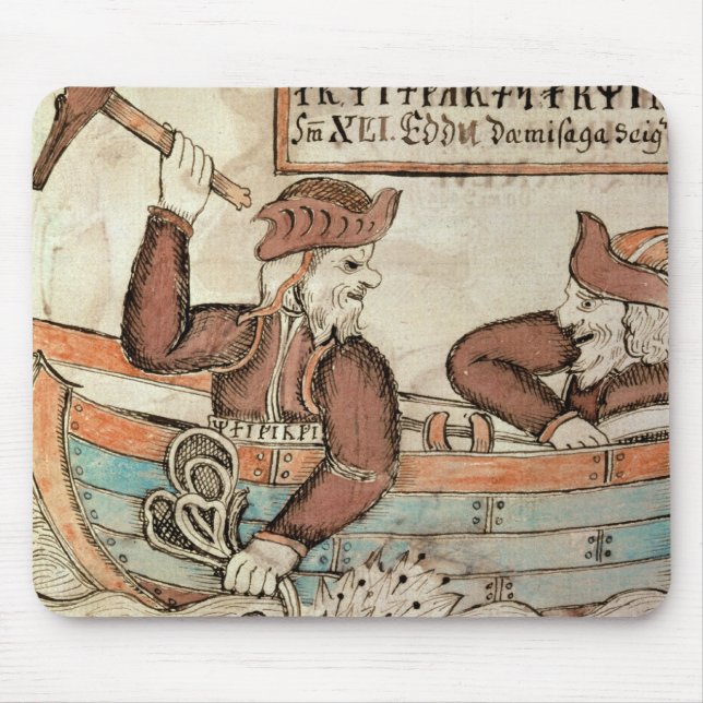 Alfombrilla De Ratón Pesca del Thor para la serpiente de Midgard (Frente)