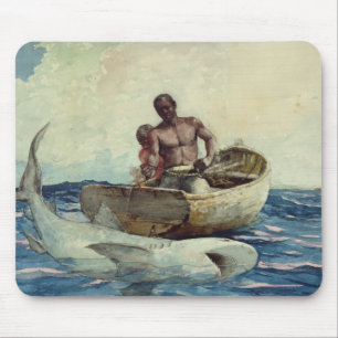 Alfombrilla De Ratón Pesca del tiburón, 1885