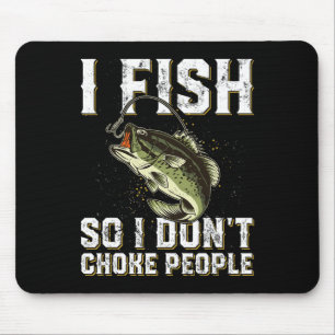 Alfombrilla De Ratón Pesca divertida diciendo a los hombres mujeres