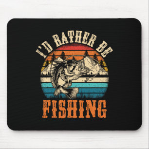 Alfombrilla De Ratón Pesca Divertida Para Hombres Mujeres Chico Chicos