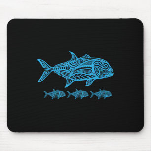 Alfombrilla De Ratón Pesca Ulua Nativo Hawaiano - Tribal Hawaiano