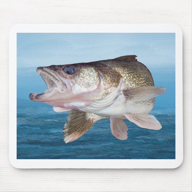 Alfombrilla De Ratón Pesca Walleye (Frente)