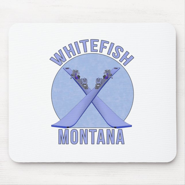 Alfombrilla De Ratón Pescado blanco, Montana (Frente)