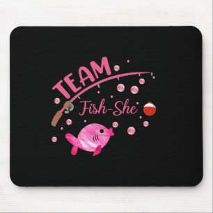 Alfombrilla De Ratón Pescado De Equipo Con Camisas Pescando Género Reve