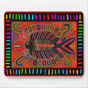 Alfombrilla De Ratón Pescado volador de Mola indio de Cuna