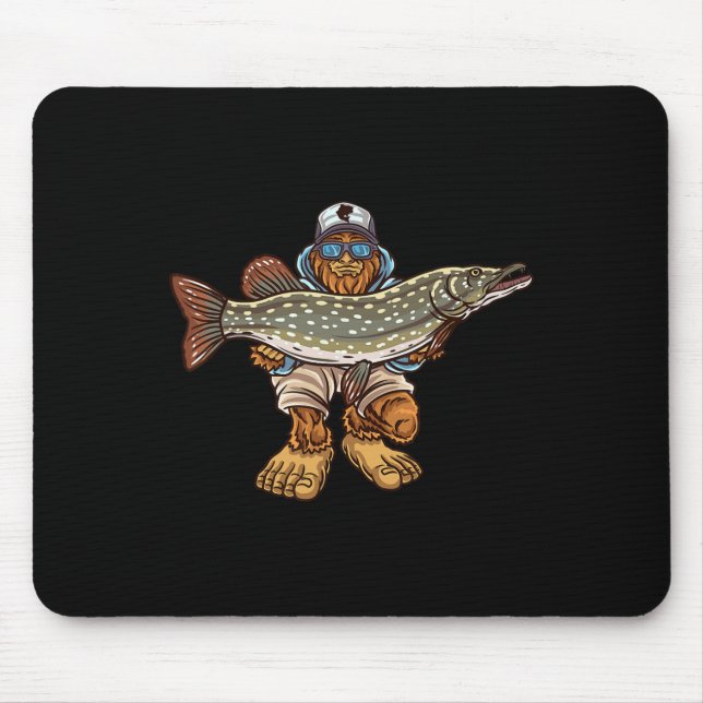 Alfombrilla De Ratón Pescadores de la caza de pepinillos del norte (Frente)