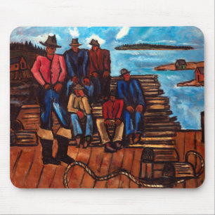 Alfombrilla De Ratón Pescadores del grupo Marsden Hartley