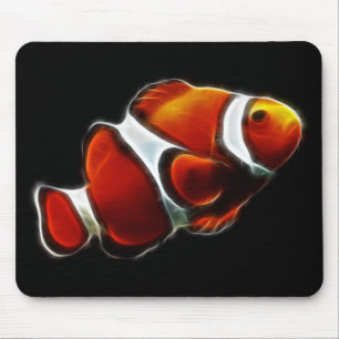 Alfombrilla De Ratón Pescados anaranjados tropicales del payaso de