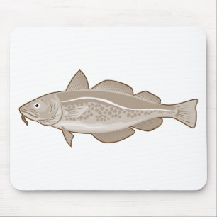 Alfombrilla De Ratón pescados atlánticos de los abadejos de los