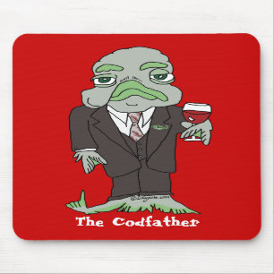 Alfombrilla De Ratón Pescados de bacalao de Codfather Mousepad