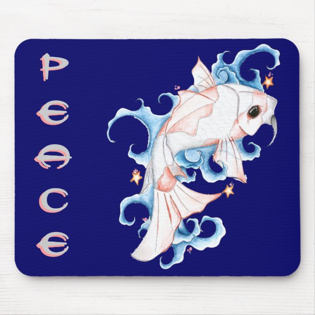 Alfombrilla De Ratón Pescados de Koi (Frente)