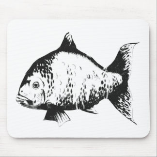 Alfombrilla De Ratón Pescados dibujados mano