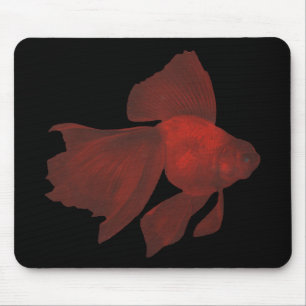 Alfombrilla De Ratón Pescados - Goldfish de Veiltail - auratus del