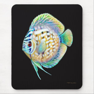 Alfombrilla De Ratón Pescados Mousepad del acuario del disco