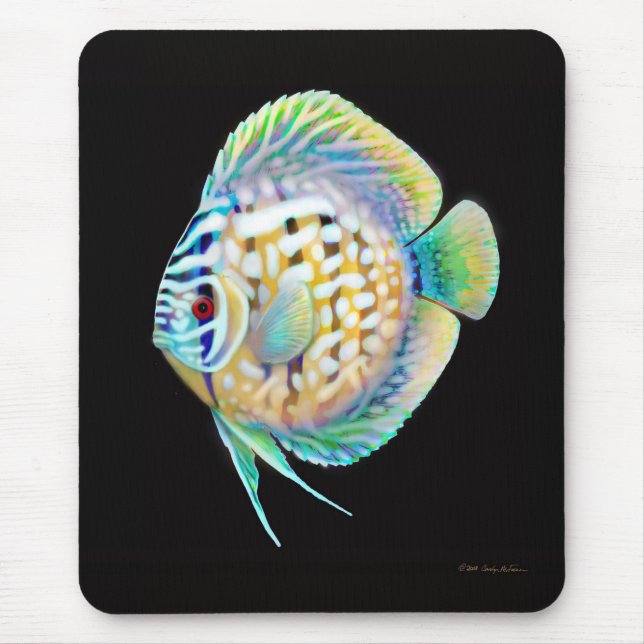 Alfombrilla De Ratón Pescados Mousepad del acuario del disco (Frente)