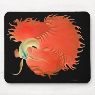 Alfombrilla De Ratón Pescados rojos grandes Mousepad de Betta