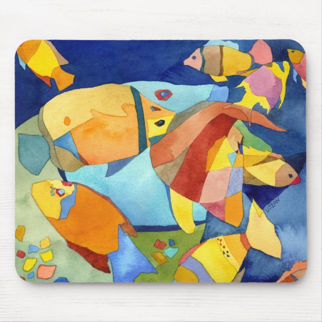 Alfombrilla De Ratón Pescados tropicales (Frente)