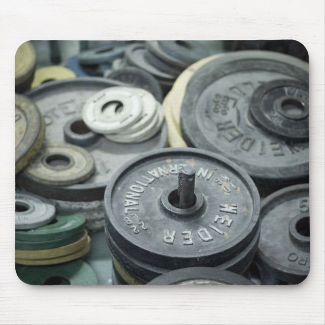 Alfombrilla De Ratón Pesos metalizado dispersados alrededor de mousepad (Frente)