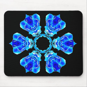 Alfombrilla De Ratón Pétalos azules
