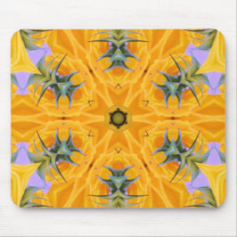 Alfombrilla De Ratón Pétalos de girasol amarillo Kaleidoscope