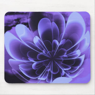 Alfombrilla De Ratón Pétalos doblados de corolla azules
