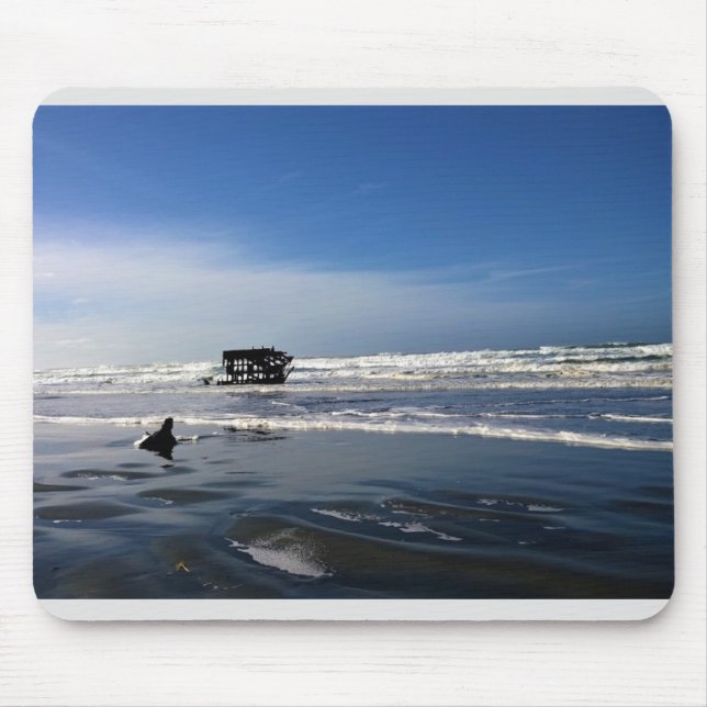 Alfombrilla De Ratón Peter Iredale Shipwreck, costa de Oregón (Frente)