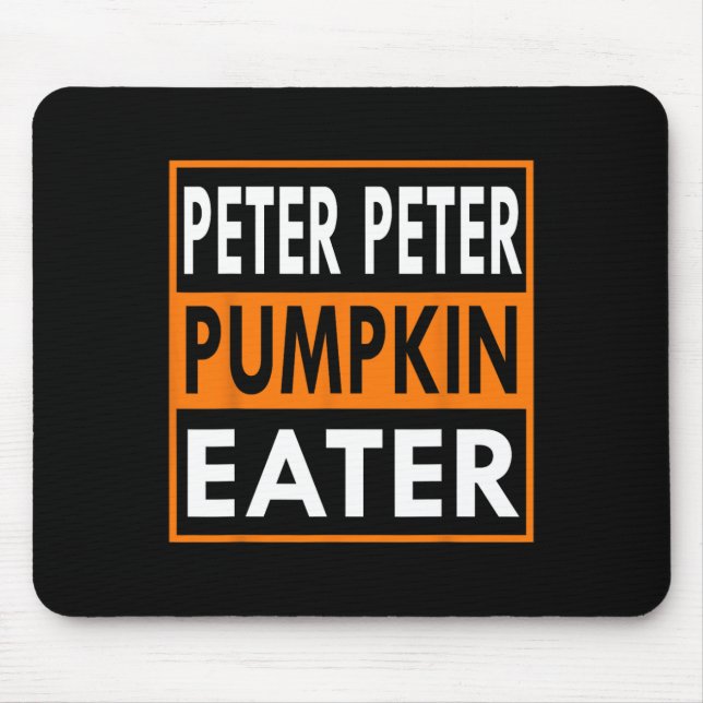 Alfombrilla De Ratón Peter Pumpkin Cóstume de comer para parejas - Coin (Frente)