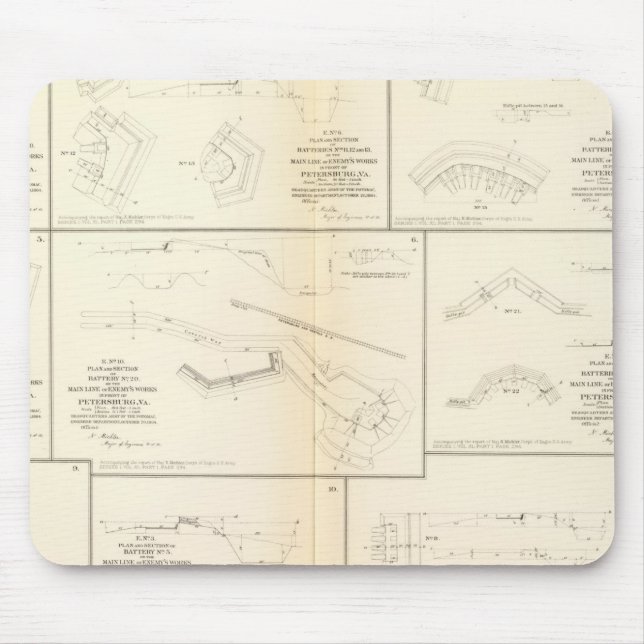 Alfombrilla De Ratón Petersburgo, baterías de va, asedio (Frente)