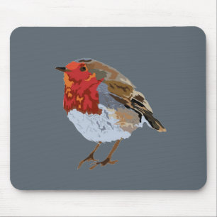 Alfombrilla De Ratón Petirrojo enrrollado