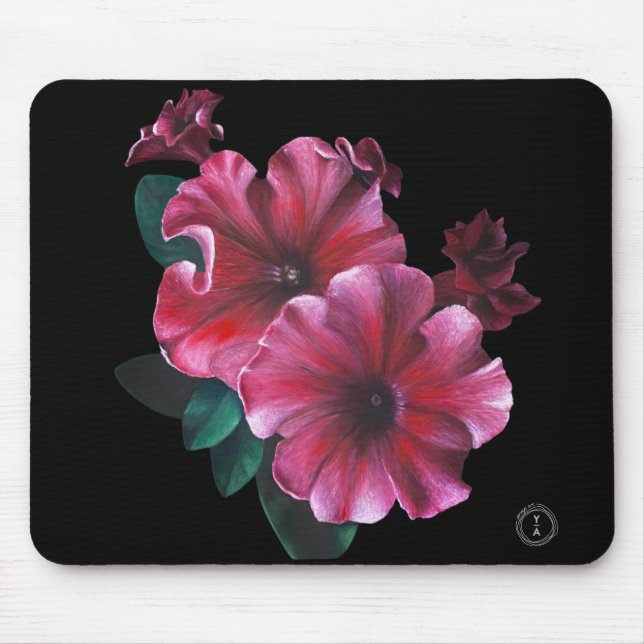 Alfombrilla De Ratón Petunia Flower mouse pad (Frente)