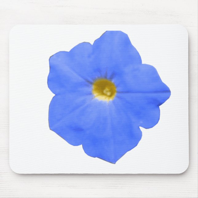 Alfombrilla De Ratón Petunia Mousepad azul y amarillo (Frente)