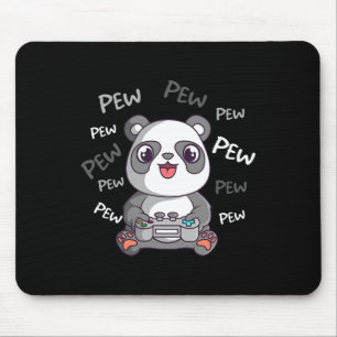 Alfombrilla De Ratón Pew Pew Pew Cute Panda Video Gaming Gamer