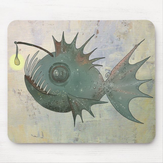 Alfombrilla De Ratón Pez de pescador (Frente)