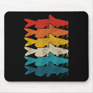 Alfombrilla De Ratón Pez Gato de Canal Pesca de Bagre Vintage Pesca de 