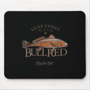Alfombrilla De Ratón Pez rojo del Golfo de pesca Redfish Toro Rojo