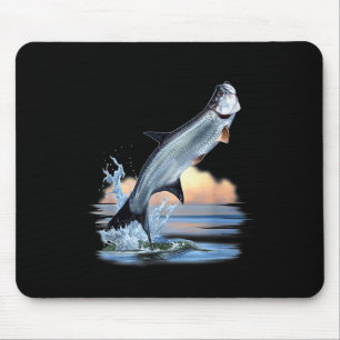Alfombrilla De Ratón Pez Tarpon Agua Dulce Vida Silvestre Caza Pesca A